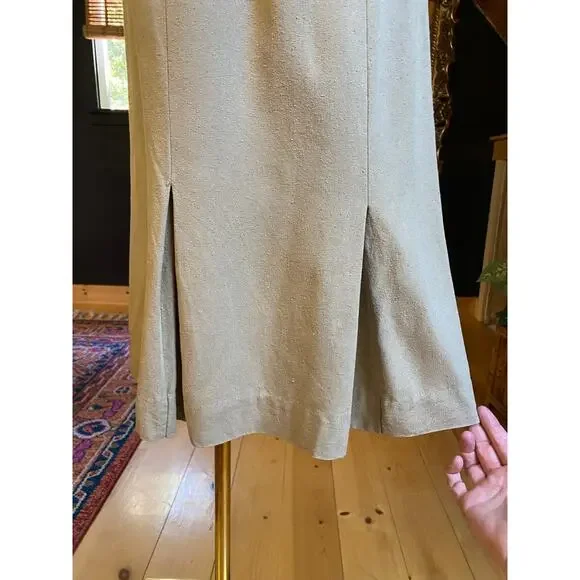 Raw Silk Skirt Midi - Picture 8 of 9